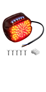 Harley Smoked LED Tail Light Brake Light Integrated Turn Signals