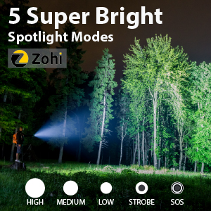Zohi Spotlight 5 Light Modes