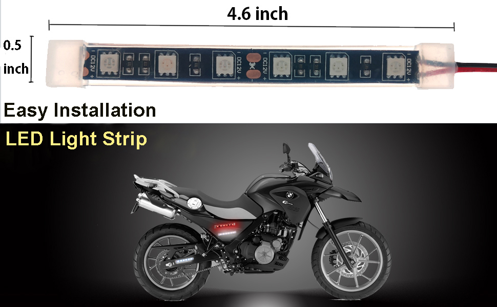 Universal Motorcycle LED Light Flexible Strip 