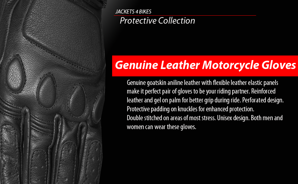 Motorcycle Aniline Soft Leather Gloves