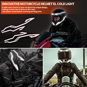 motorcycle helmet warning light night riding
