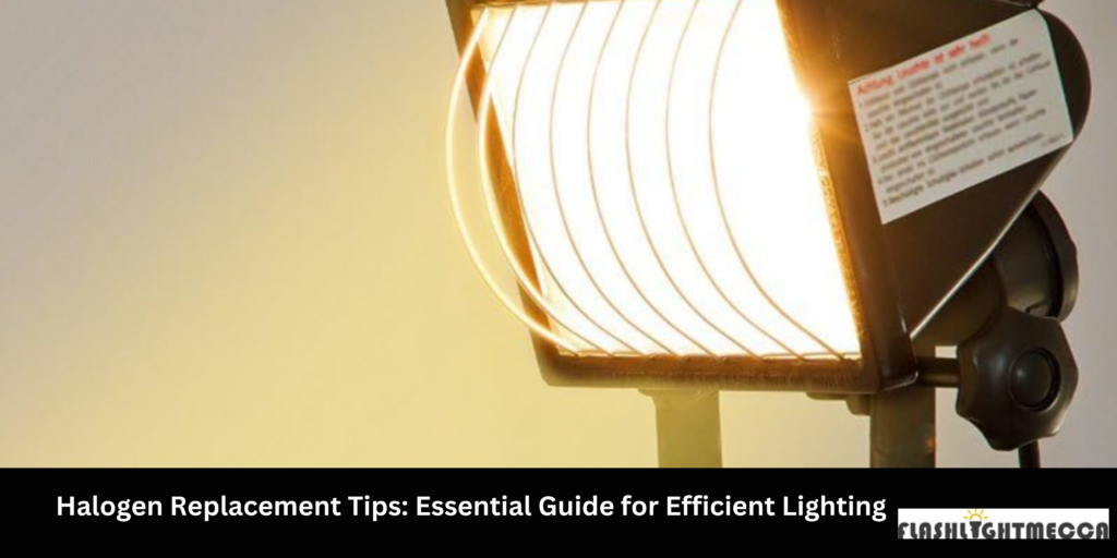 Image showing a variety of halogen replacement bulbs, highlighting different shapes, wattages, and base types for efficient lighting solutions.